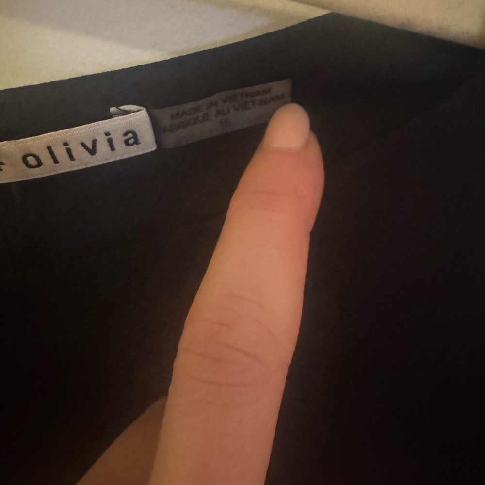 Alice + Olivia Black Virgil Boat Neck Mini Dress - Picture 7 of 8
